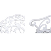 Gardeon Victorian Garden Bench White Furniture > Outdoor