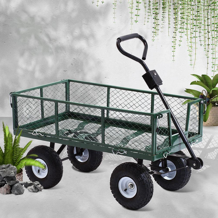 Bostin Life Mesh Garden Steel Cart - Green Home & > Tools