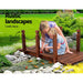 Bostin Life Garden Rustic Chain Bridge Wooden Decoration Decor Landscape 160Cm Length Rail Home & >