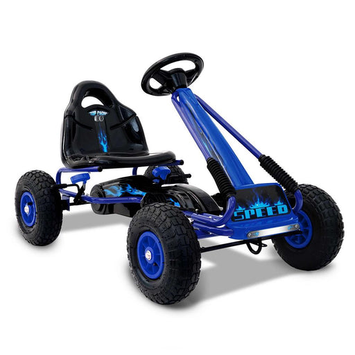Bostin Life Rigo Kids Pedal Go Kart Car Ride On Toys Racing Bike Blue Baby & > Cars