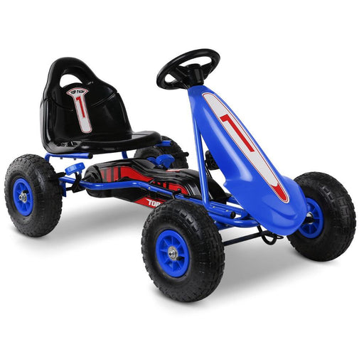 Bostin Life Rigo Kids Pedal Go Kart Car Ride On Toys Racing Bike Blue Dropshipzone