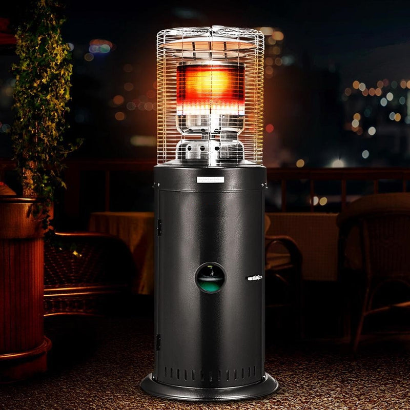 Outdoor Steel LPG Gas Patio Heater Black