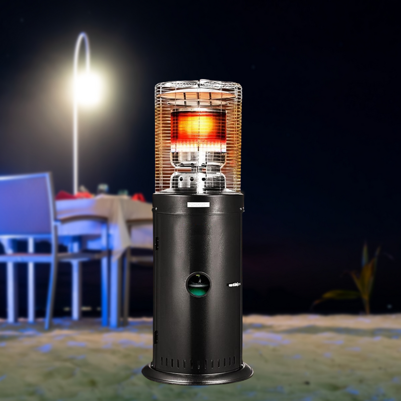 Outdoor Steel LPG Gas Patio Heater Black