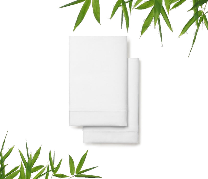 Organic Bamboo Duvet Cover Set King Single White