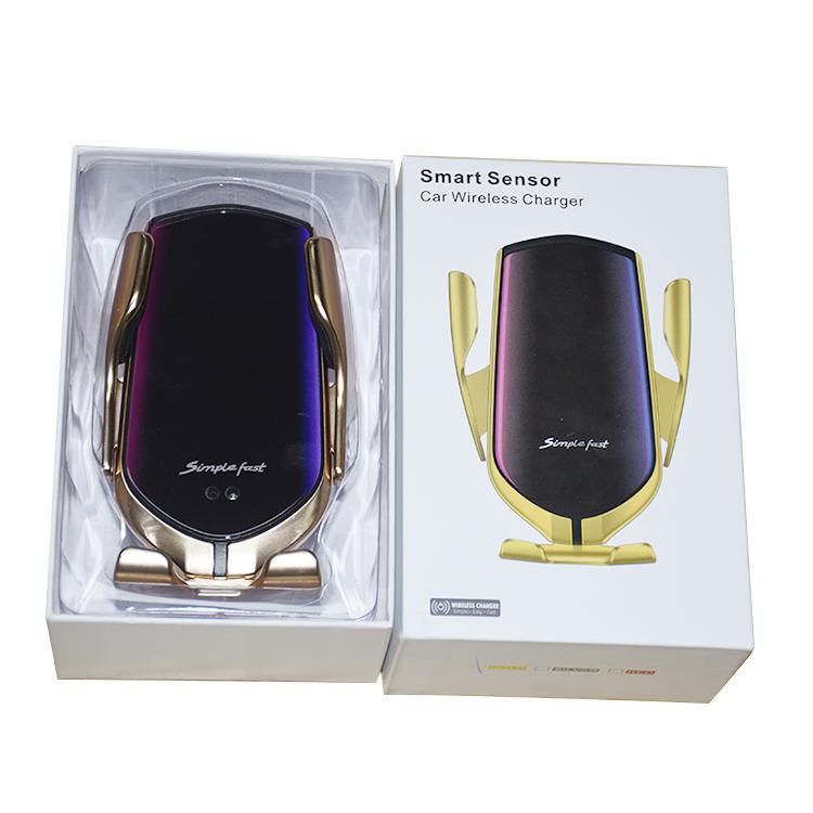 Bostin Life Infrared Sensor Wireless Car Charger For Qi Devices And Phone Holder Air Vent Clip Type