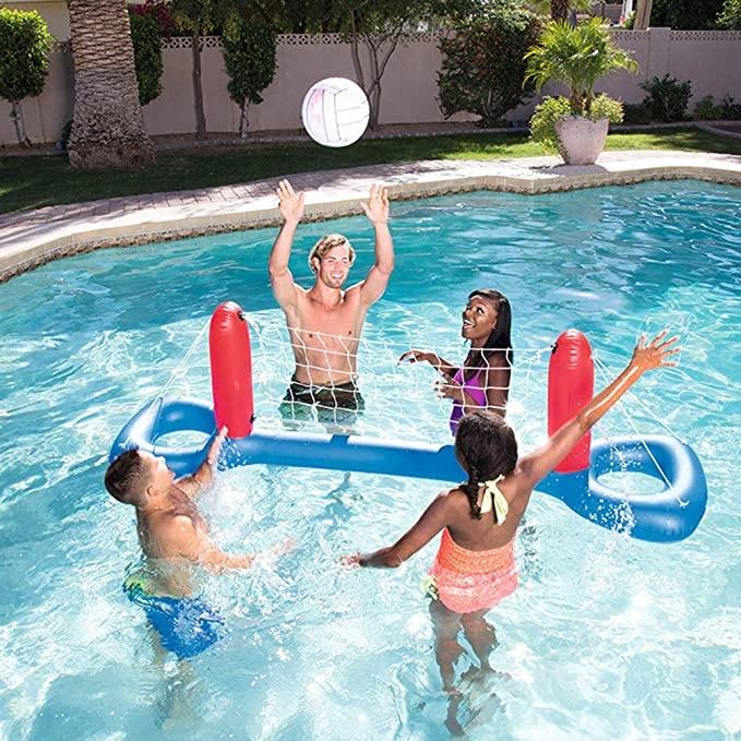 Bostin Life Inflatable Pool Volleyball Set & Ball Floating Swimming Game Toy Dropshipzone