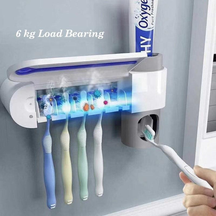 Bostin Life Antibacterial Disinfection Uv Sterilizer Toothbrush Holder Organization