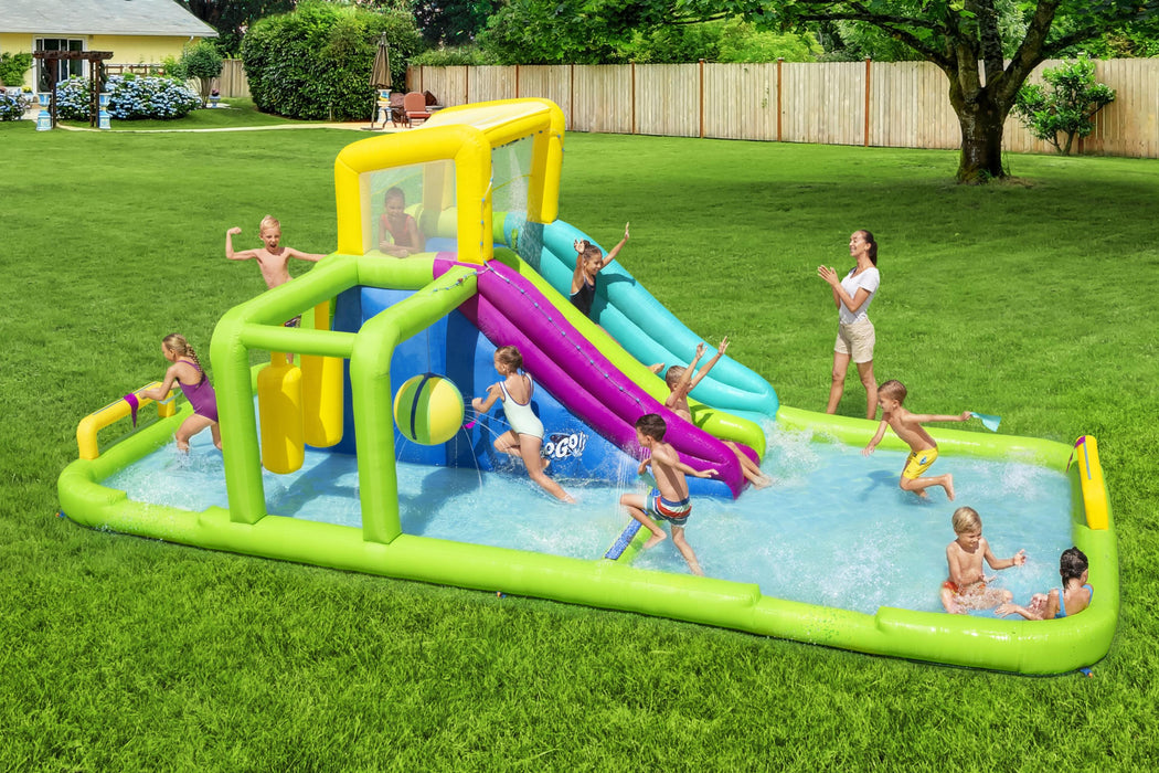 Inflatable Kids Castle Playground H2OGO Water Splash Course Pool
