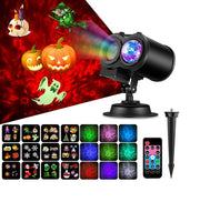 16 Patterns 12W Rgbw Led Double Tube Water Waves Lamp Christmas Projection Light(Au Plug) Sunsky