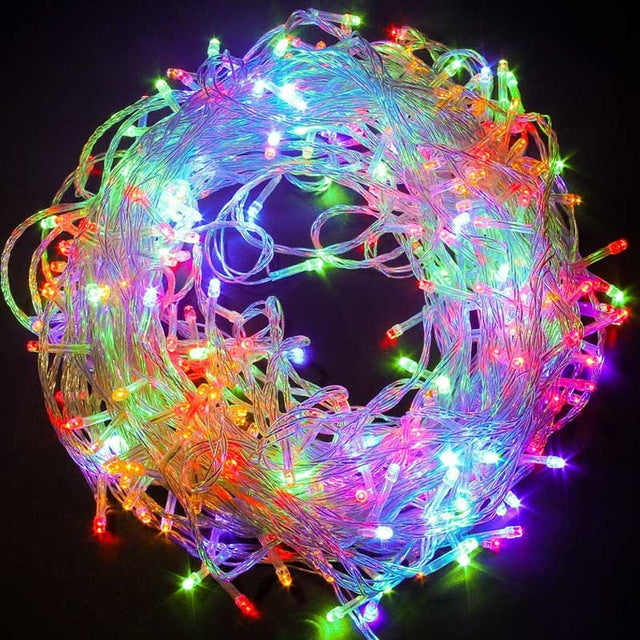 500 LED 20M Christmas Icicle Lights Multi-colour