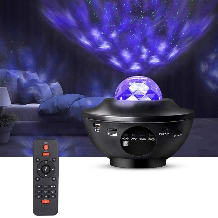 Bostin Life Usb Led Projector Kids Baby Smart Night Moving Ocean Galaxy Light Bluetooth Speaker