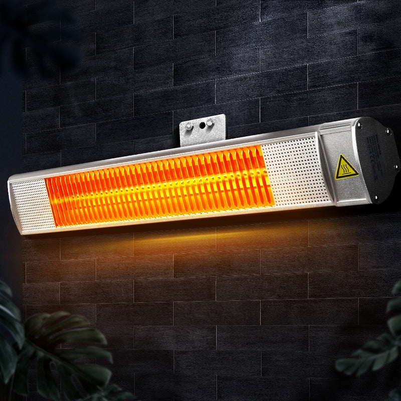 Electric 2000W Halogen Infrared Indoor Outdoor Radiant Strip Heater