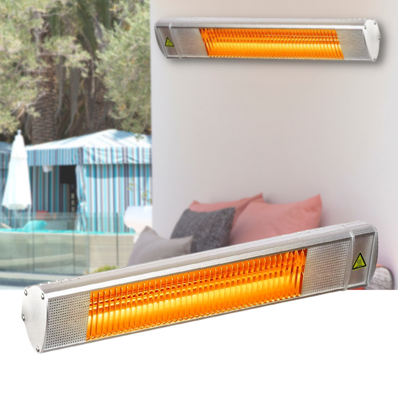 Electric 2000W Halogen Infrared Indoor Outdoor Radiant Strip Heater