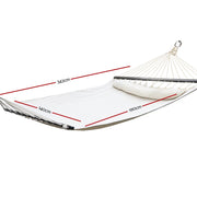 Bostin Life Gardeon Swing Double Hammock Bed Cream Dropshipzone