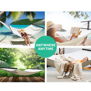 Bostin Life Gardeon Swing Double Hammock Bed Cream Dropshipzone