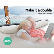 Bostin Life Gardeon Swing Double Hammock Bed Cream Dropshipzone