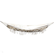 Gardeon Hanging Tassel Hammock Swing Bed Cream Furniture > Outdoor