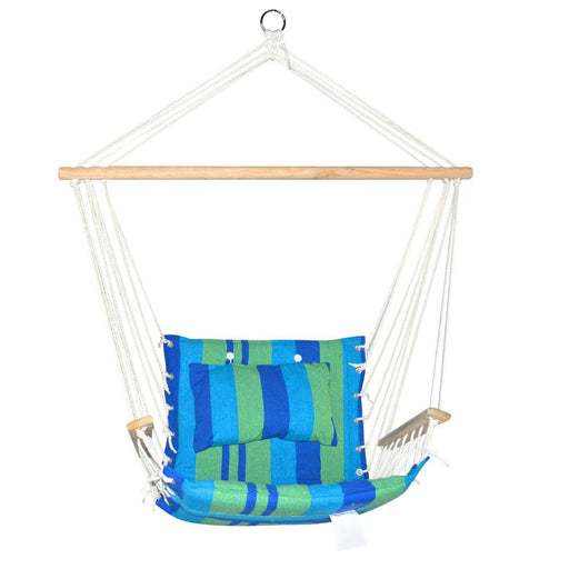 Bostin Life Gardeon Hammock Swing Chair - Blue & Green Dropshipzone