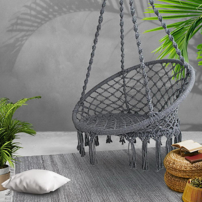 Bostin Life Hammock Swing Chair - Grey Home & Garden > Hammocks