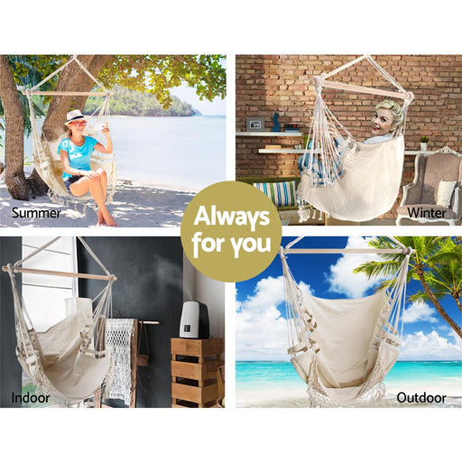 Bostin Life Hammock Style Swing Chair - Cream Home & Garden > Outdoor Living