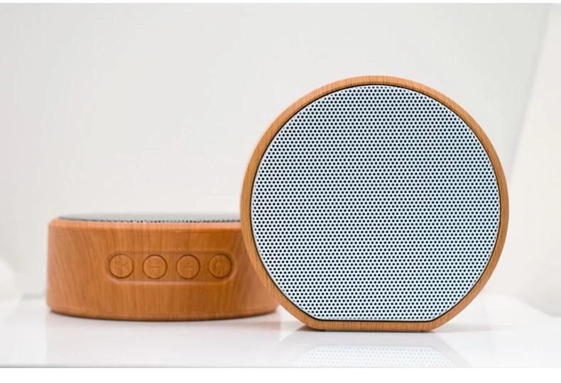 Bostin Life High-Quality Omnidirectional Heavy Bass Mini Portable Wireless Bluetooth Wooden Speaker