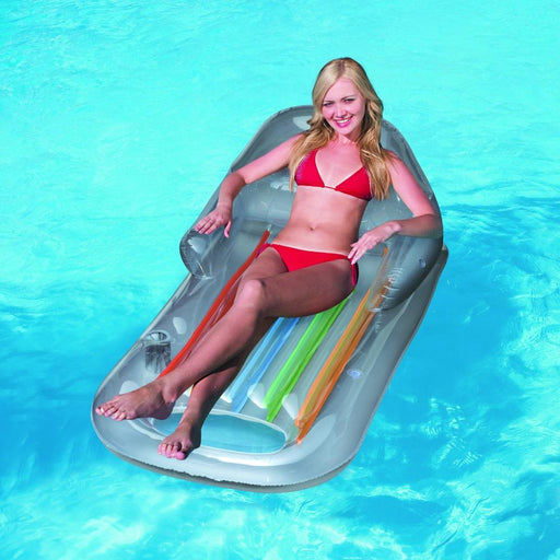 Bostin Life Durable Inflatable Sun Lounger Pool Air-Bed Seat/chair Lilo Float Toy Dropshipzone