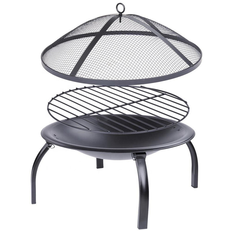 Portable 30 Inch Foldable Outdoor Fire Pit Fireplace