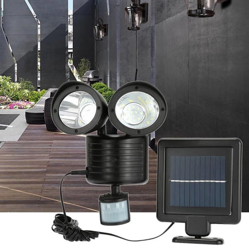 Bostin Life 2 X 22 Led Solar Powered Dual Light Security Motion Sensor Flood Lamp Outdoor