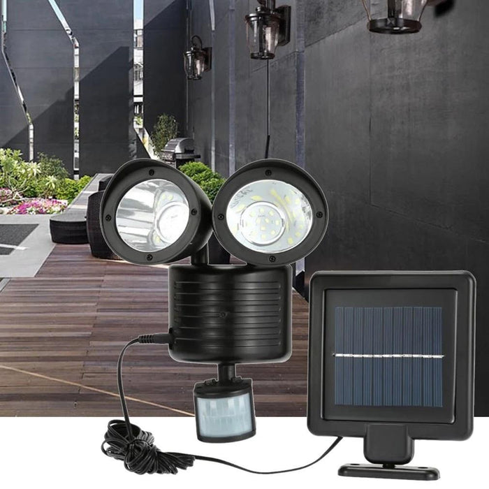 Bostin Life 4X 22 Led Solar Powered Dual Light Security Motion Sensor Flood Lamp Outdoor