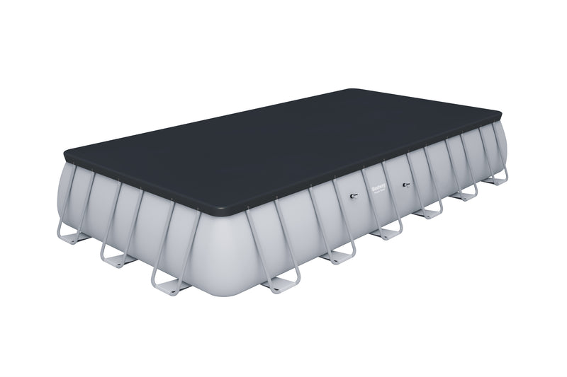Bestway Power Steel Rectangular Frame Above Ground Swimming Pool with Pool Filter - 7M