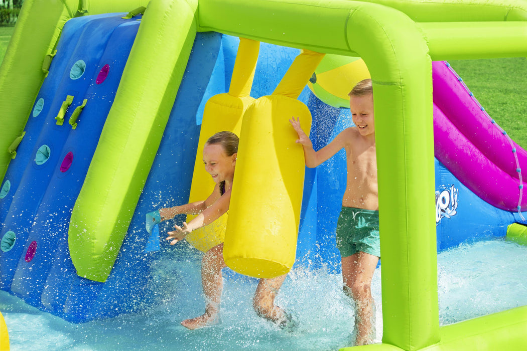 Inflatable Kids Castle Playground H2OGO Water Splash Course Pool