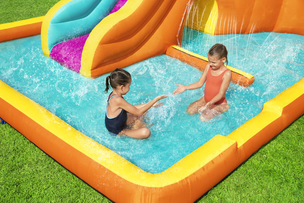 Inflatable Kids Tidal Tower Jumping Castle Mega Slide Water Playground Pool