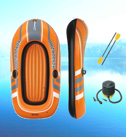 Bostin Life Kondor Inflatable Boat Float Floats Floating Water Play Pool Toy Dropshipzone