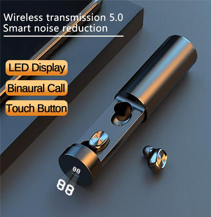 Bostin Life B9 Tws Bluetooth Wireless 8D Stereo Motion Headphones With Digital Display Case