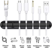 Bostin Life Usb Wires Cable Winder Silicone Holder And Organizer Desktop Tidy Management Clips