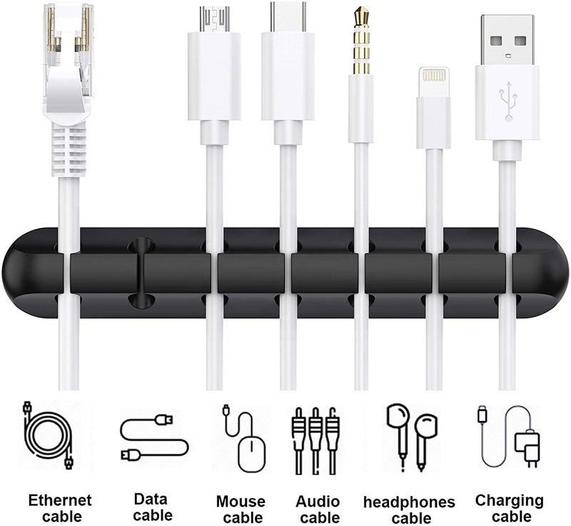 Bostin Life Usb Wires Cable Winder Silicone Holder And Organizer Desktop Tidy Management Clips