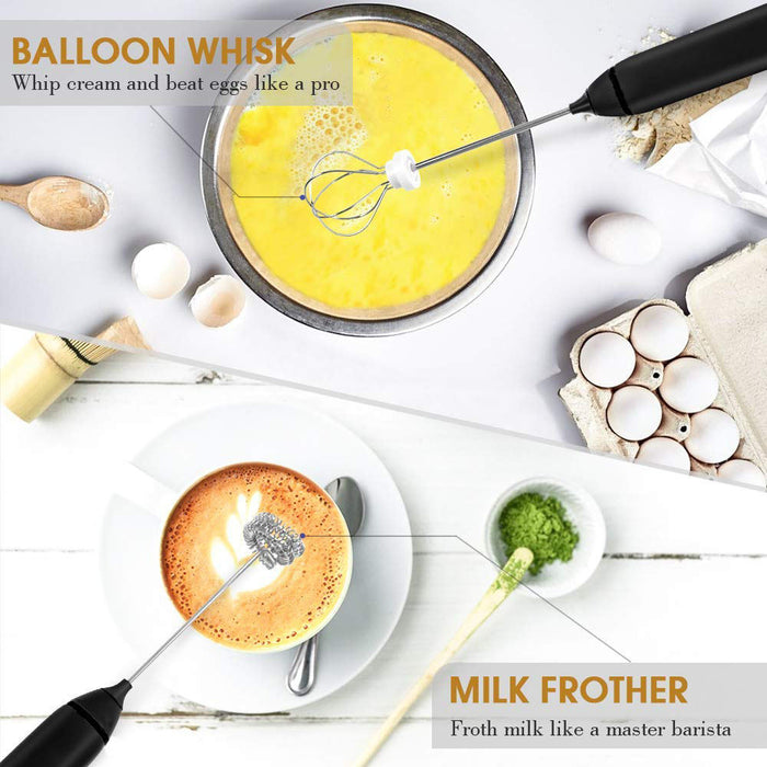 USB Rechargeable Automatic Milk Frother and Egg Beater