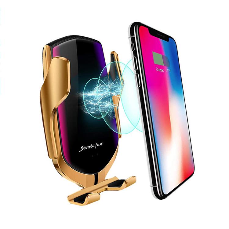 Bostin Life Infrared Sensor Wireless Car Charger For Qi Devices And Phone Holder Air Vent Clip Type