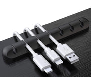 Bostin Life Usb Wires Cable Winder Silicone Holder And Organizer Desktop Tidy Management Clips 7