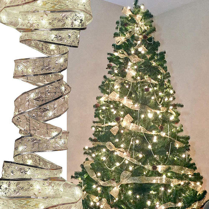 4m 40LEDs Christmas Tree Decoration LED Ribbon String Light - Warm White Light