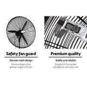 Bostin Life Devanti Industrial Pedestal Fan Floor Fans Black Dropshipzone