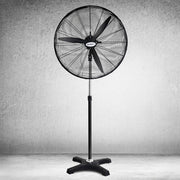 Bostin Life Devanti Industrial Pedestal Fan Floor Fans Black Dropshipzone