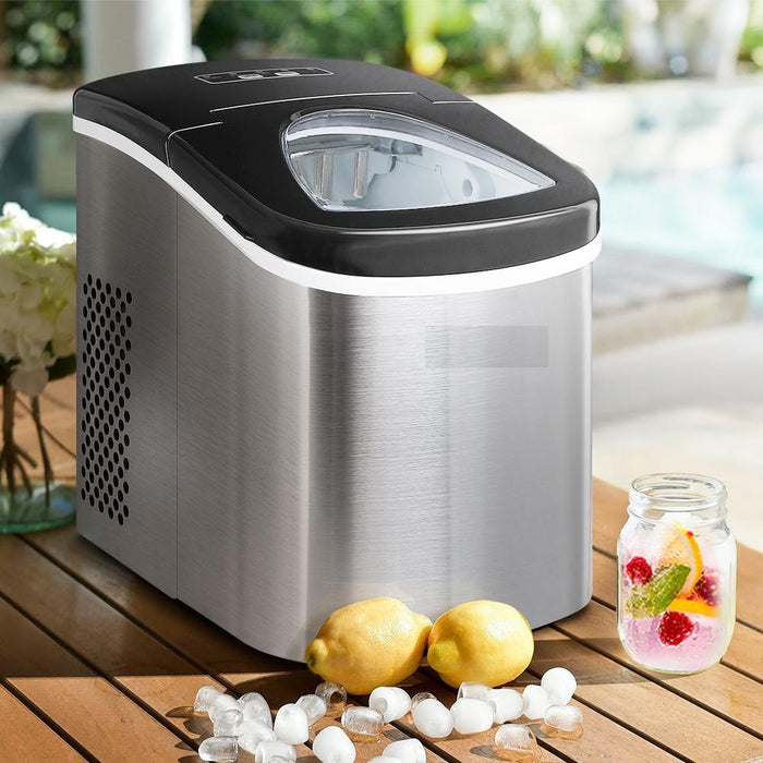 Bostin Life 2.4L Stainless Steel Portable Ice Cube Maker Dropshipzone