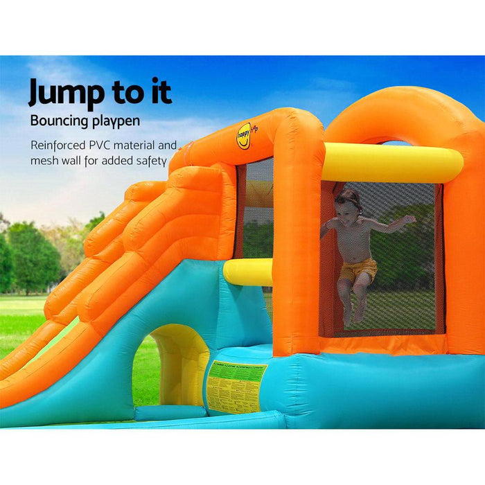 Bostin Life Happy Hop Inflatable Water Slide Park Jumping Castle Bouncer Waterslide Baby & Kids >