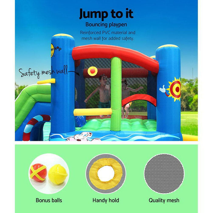 Bostin Life Happy Hop Inflatable Water Jumping Castle Bouncer Kid Toy Windsor Slide Splash Baby &