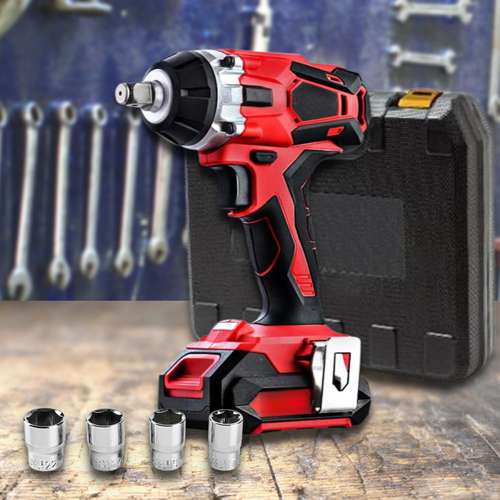 Cordless 20V Lithium-Ion Battery Impact Wrench Rattle Gun for Sockets