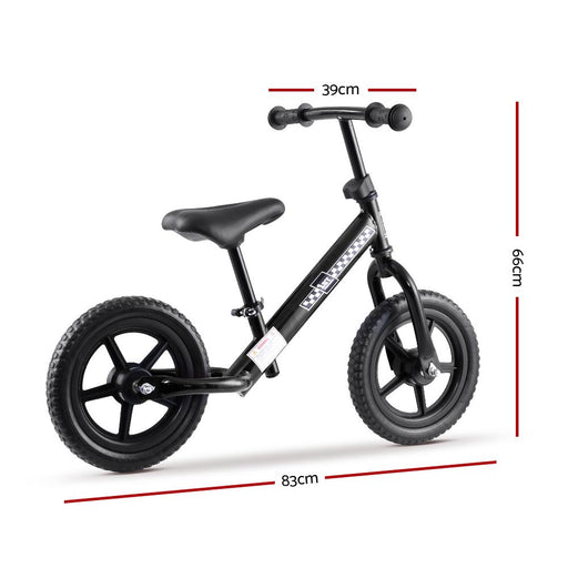 Bostin Life Kids Balance Bike Ride On Toys Push Bicycle Wheels Toddler Baby 12 Bikes Black & >
