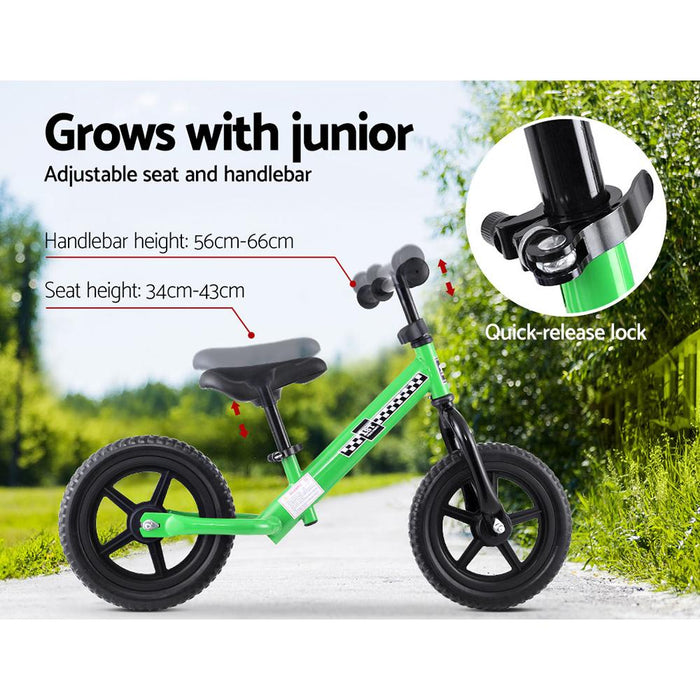 Bostin Life Kids Balance Bike Ride On Toys Push Bicycle Wheels Toddler Baby 12 Bikes Green & >
