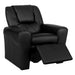Luxury Kids Recliner Sofa Children Lounge Chair Pu Couch Armchair Black Dropshipzone