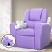 Luxury Kids Recliner Sofa Children Lounge Chair Pu Couch Armchair Purple Dropshipzone